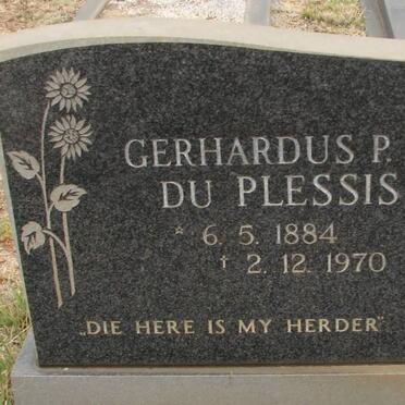 PLESSIS Gerhardus P.L., du 1884-1970