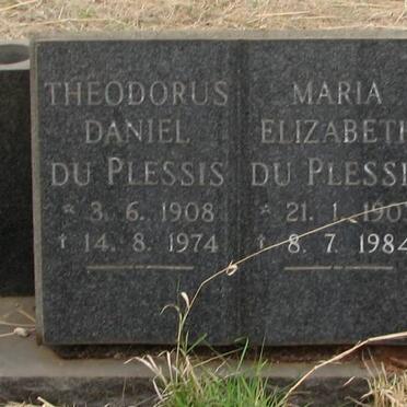 PLESSIS Theodorus Arnoldus, du 1908-1974 &amp; Maria Elizabeth 1903-1984
