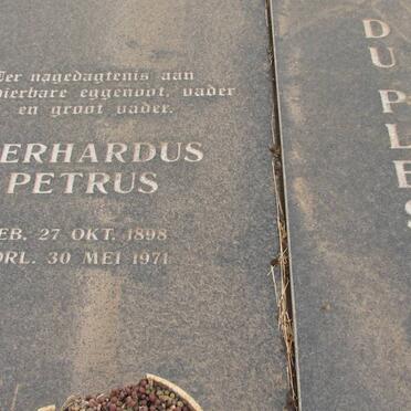 PLESSIS Gerhardus Petrus, du 1898-1971