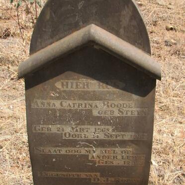 ROODE Anna Catrina nee STEYN 1868-1937