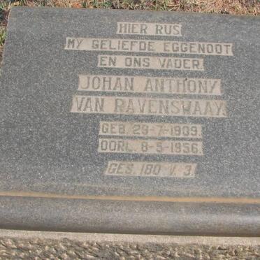 RAVENSWAAY Johan Anthony, van 1909-1956