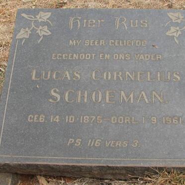 SCHOEMAN Lucas Cornelius 1875-1961