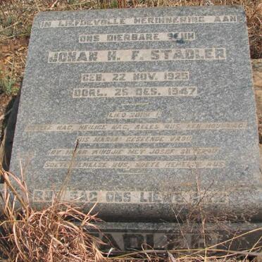 STADLER Johan N.F. 1925-1947