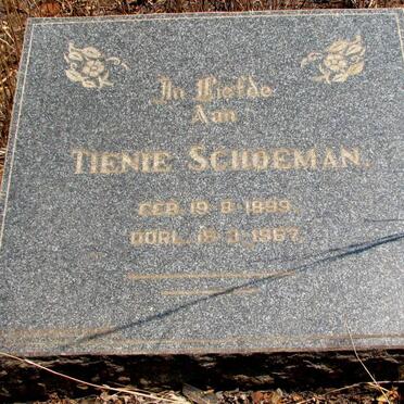 SCHOEMAN Tienie 1899-1967