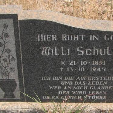 SCHULZE Willi 1891-1945