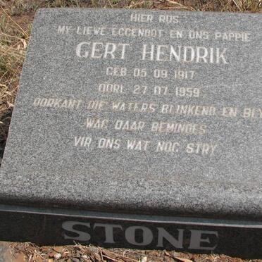 STONE Gert Hendrik 1917-1959