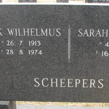 SCHEEPERS Dirk Wilhelmus 1913-1974 &amp; Sarah Susanna 1918-1997