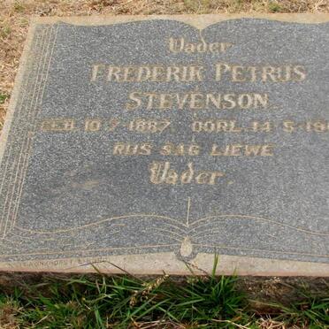 STEVENSON Frederik Petrus 1887-1984