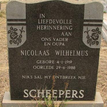 SCHEEPERS Nicolaas Wilhelmus 1919-1988