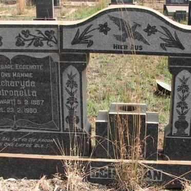 SCHOEMAN Gerhardus Cornelis 1880-1962 &amp; Zacharyda Petronella SWART 1887-1960