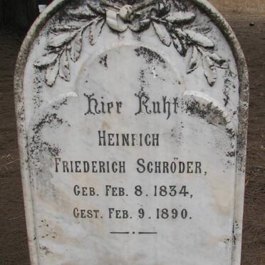 SCHRODER Heinrich Friedrich 1834-1890