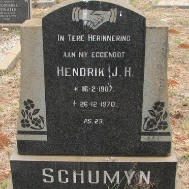 SCHUMYN Hendrik J.H. 1907-1970