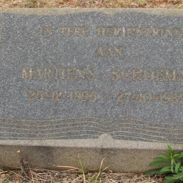 SCHOEMAN Martiens 1895-1969