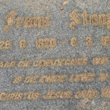 STOOP Frans 1920-1967