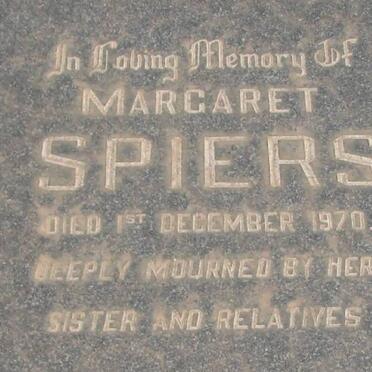 SPIERS Margaret -1970