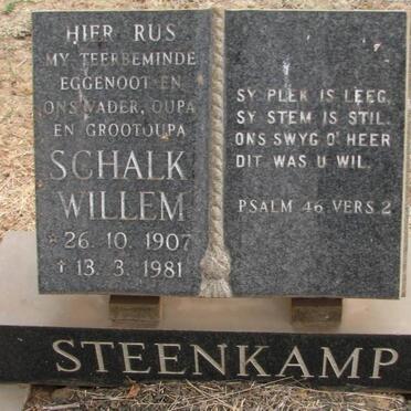 STEENKAMP Schalk Willem 1907-1981