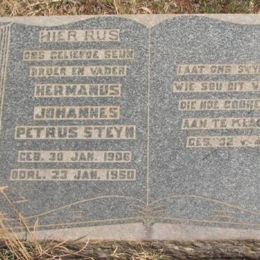 STEYN Hermanus Johannes Petrus 1906-1950