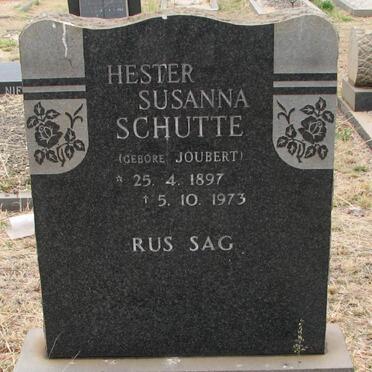 SCHUTTE Hester Susanna nee JOUBERT 1897-1974