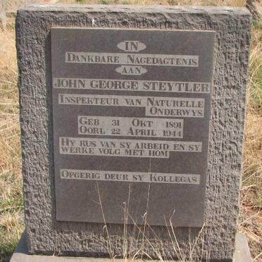STEYTLER John George 1891-1944