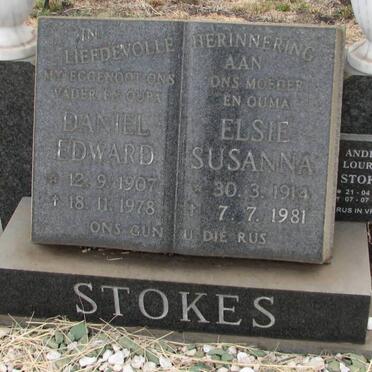 STOKES Daniel Edward 1907-1978 &amp; Elsie Susanna 1914-1981