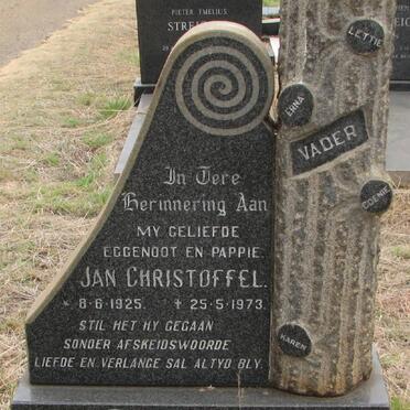 SWART Jan Christoffel 1925-1973