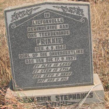 SMITH Frederick Stephanus 1940-1957