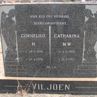 VILJOEN Cornelius H. 1896-1961 &amp; Catharina M.W. 1905-1985
