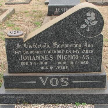 VOS Johannes Nicolas 1908-1966