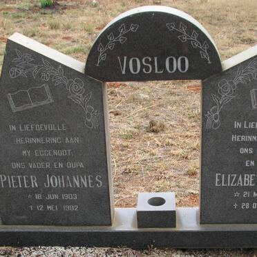VOSLOO Pieter Johannes 1903-1982 &amp; Elizabeth Maria 1909-1985