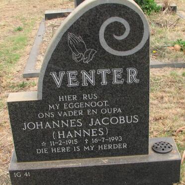 VENTER Johannes Jacobus 1915-1993