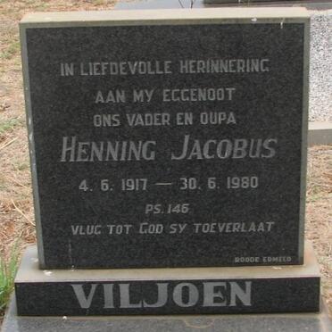 VILJOEN Henning Jacobus 1917-1980