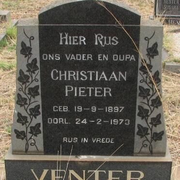 VENTER Christiaan Pieter 1897-1973