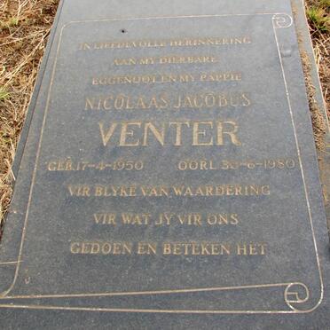 VENTER Nicolaas Jacobus 1950-1980