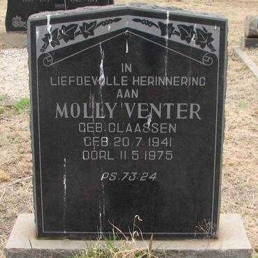 VENTER Molly nee CLAASSEN 1941-1975