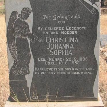 VILJOEN Christina Johanna Sophia nee MUNRO 1895-1953