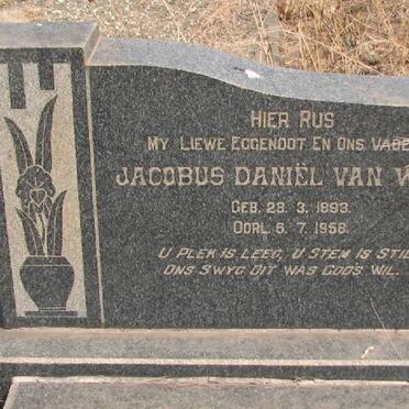 WYK Jacobus Daniel, van 1893-1958