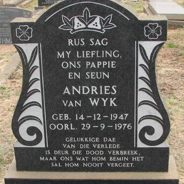 WYK Andries, van 1947-1976