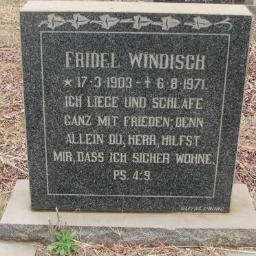 WINDISCH Fridel 1903-1971