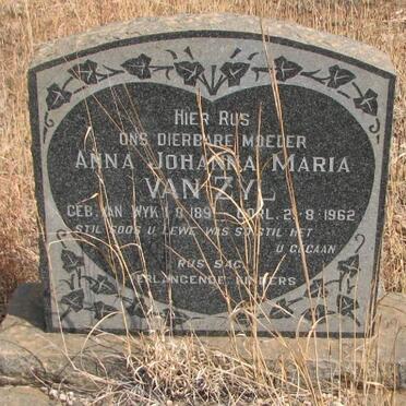 ZYL Anna Maria Johanna, van nee VAN WYK 1891-1962