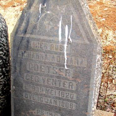 COETSER Johanna Adriana nee VENTER 1820-1888