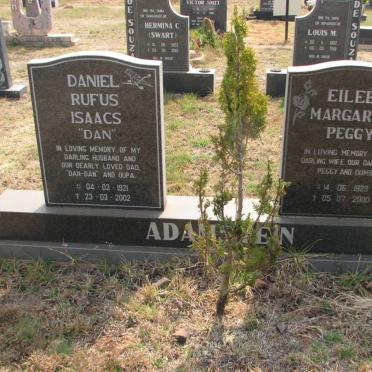 ADAMSTEIN Daniel Rufus Isaacs 1921-2002 &amp; Eileen Margaret 1929-2000