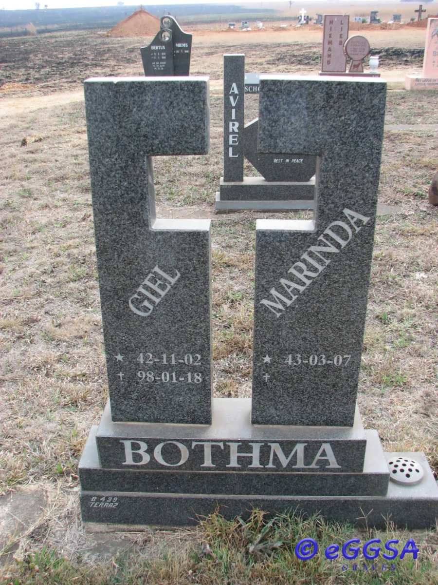 BOTHMA Giel 1942-1998 &amp; Marinda 1943-