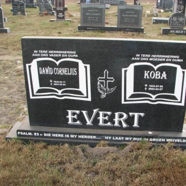 EVERT Dawid Cornelius 1939-2003 &amp; Koba 1935-2004