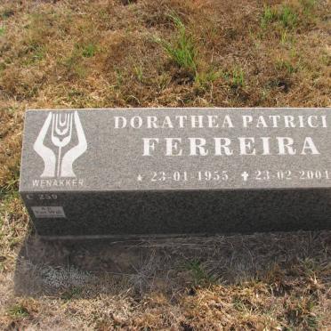 FERREIRA Dorathea Patricia 1955-2004