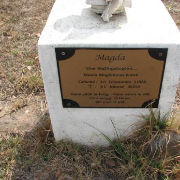 KOTZÉ Maria Magdalena 1988-2005