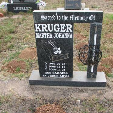 KRUGER Martha Johanna 1961-2005