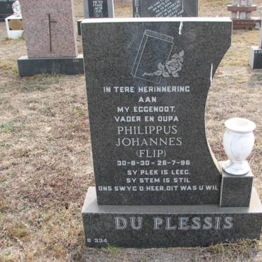PLESSIS Philippus Johannes, du 1930-1996