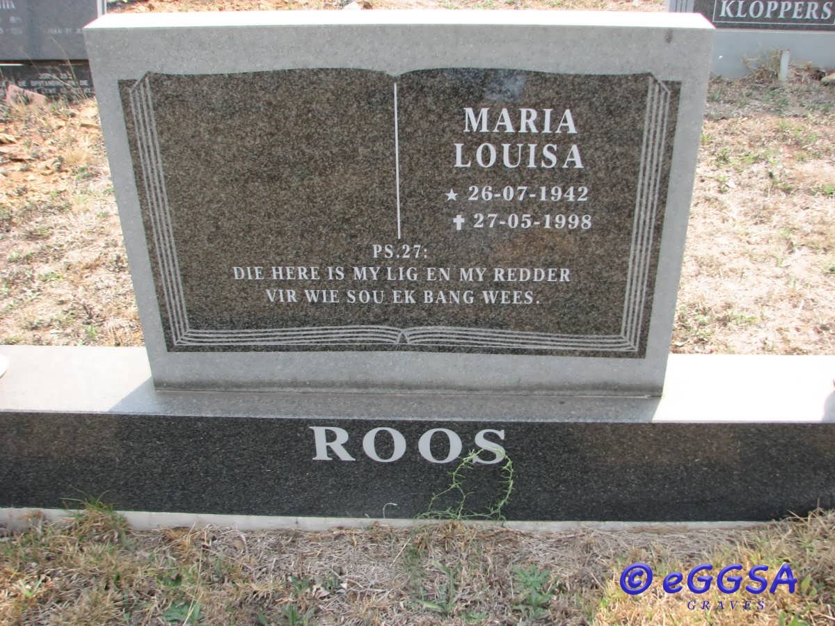 ROOS Maria Louisa 1942-1998