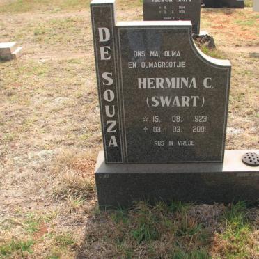 SOUZA Hermina C., de nee SWART 1923-2001