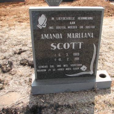 SCOTT Amanda Mariaana 1969-1991